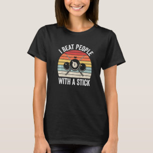 T-shirt Je Bats Les Gens Avec Un Billard Bâton Piscine Bal