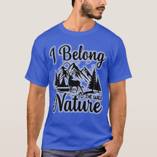 T-shirt Je Belongohe Camp de la vie sauvage garçon