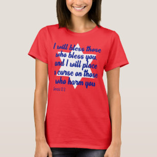 T-shirt Je bénirai ceux qui vous bénissent