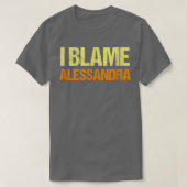 T-shirt Je Blâme Alessandra Amies Amies Amies Amies Amies  (Design devant)