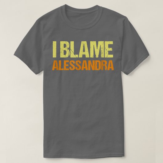 T-shirt Je Blâme Alessandra Amies Amies Amies Amies Amies  (Design devant)