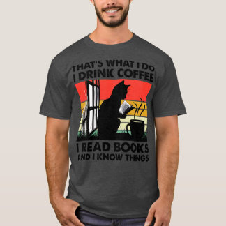 T-shirt Je Bois Du Café Je Lis Des Livres Et Je