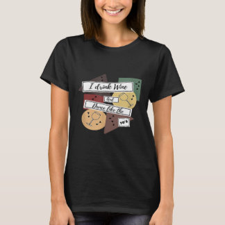 T-shirt Je bois du vin et je danse comme les années soixan