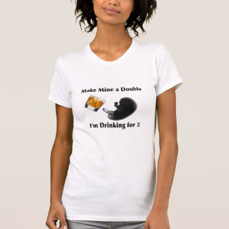 T-shirt Je bois pour deux