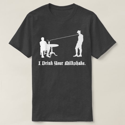 T-shirt Je bois ton Milkshake Je le bois (Design devant)