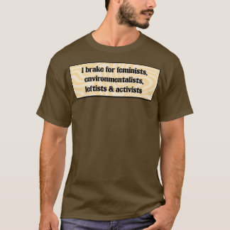 T-shirt Je Braque Pour Les Écologistes Féministes De Gauch