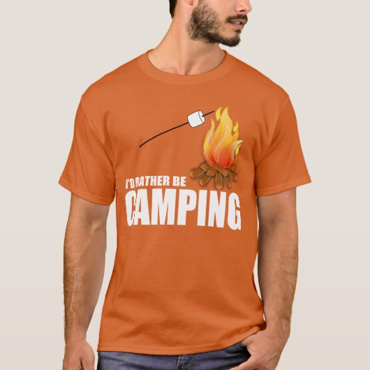 T-shirt Je CAMPERAIS PLUTÔT (Devant)