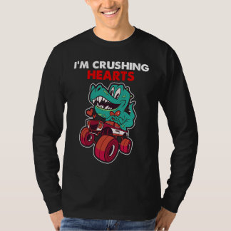 T-shirt Je Casse les Cœurs Dino Monster Truck Tout-Petit G