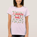 T-shirt Je célèbre Noël et Hanoukka<br><div class="desc">Je célèbre tous les deux ! Des guirlandes de Menoras et de Noël sont dispersées autour sur cette conception qui célèbre Noël et Hanoukka. Grand pour les familles mélangées de religion qui célèbrent le festival des lumières aussi bien que de la naissance du Christ. La conception est disponible sur l'habillement...</div>