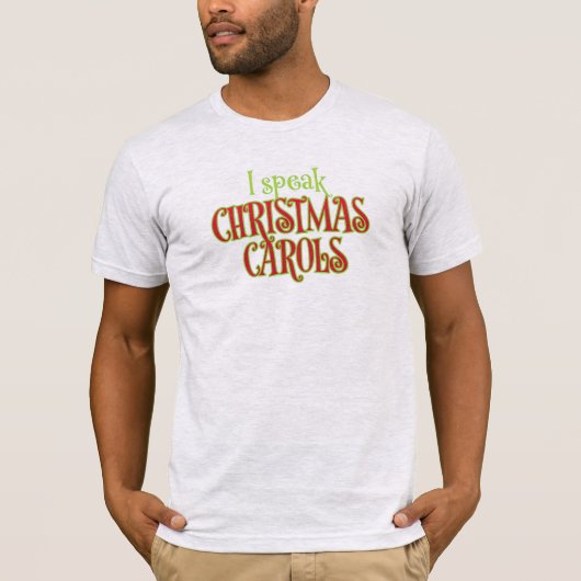 T-shirt Je chante des chants de Noël (Devant)