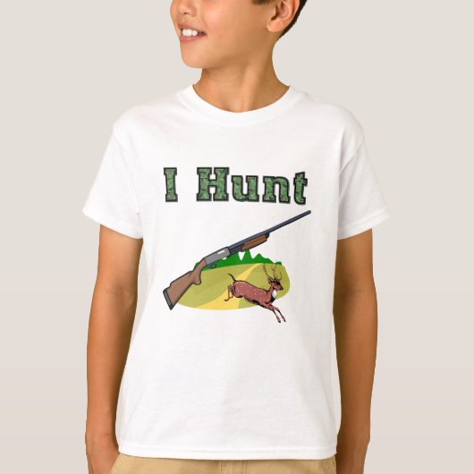 T-shirt Je chasse (Devant)