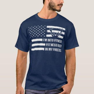 T-shirt Je Chasse Dans Fitness Fitness Deer Dans Mon Congé