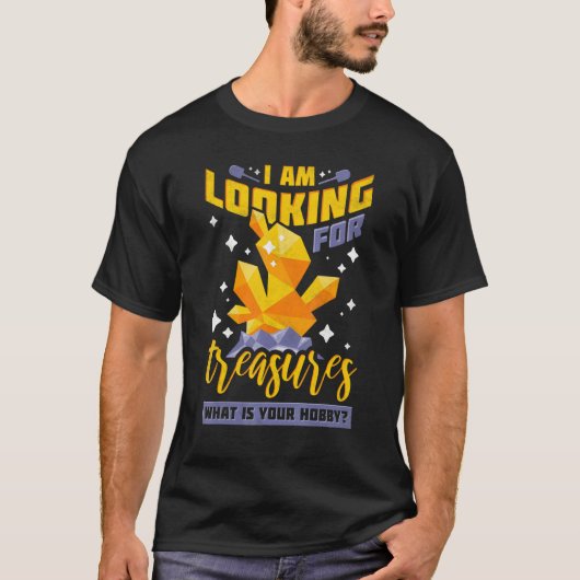 T-shirt Je cherche des trésors Qu'est-ce que votre Hobby P (Devant)