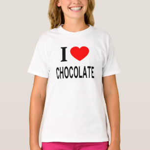 T-shirt Je ❤️ CHOCOLAT J'AIME CHOCOLAT J'AIME CHOCOLAT