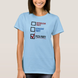 T-shirt Je choisis la fête de la pizza - -
