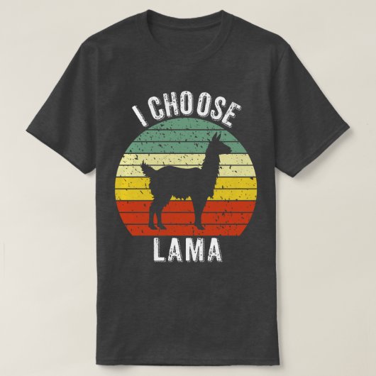 T-shirt Je choisis Lama (Design devant)
