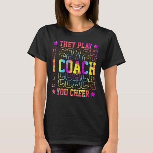 T-shirt Je Coach Ils Vous Jouent Cheval Tie Dye Coach Coac (Devant)