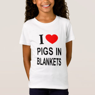 T-Shirt Je ❤️ COCHONS DANS DES COUVERTURES JE SUIS AMOUREU