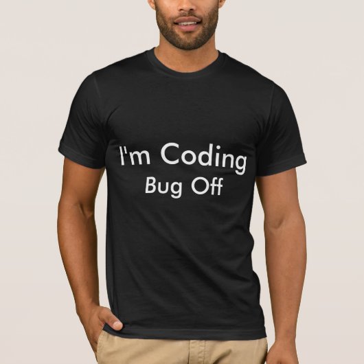 T-shirt Je code l'insecte (Devant)