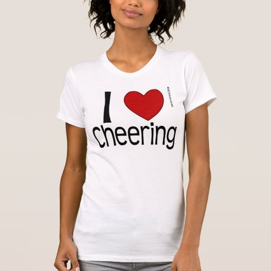 T-shirt Je Coeur Cheering Chemise (Devant)