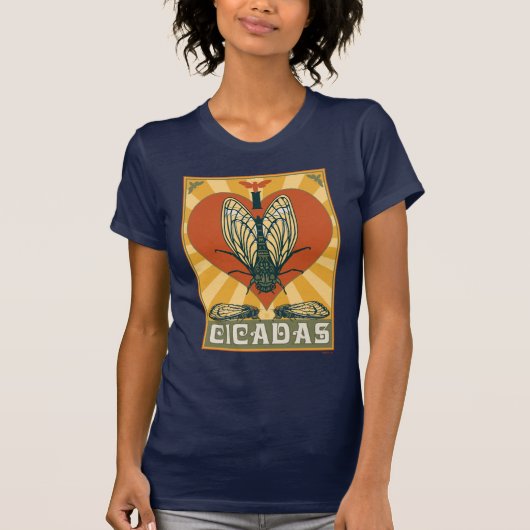 T-shirt Je Coeur Cicadas (Devant)