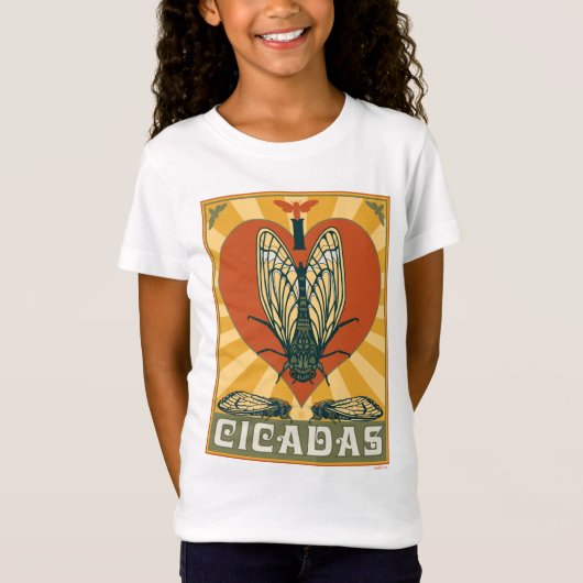 T-Shirt Je Coeur Cicadas (Devant)