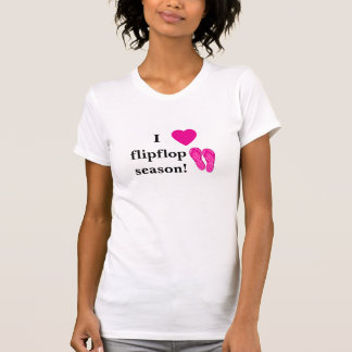 T-shirt Je *coeur* flipflop saison!