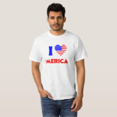 T-shirt Je coeur l'Amérique (Devant entier)
