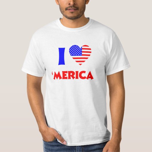 T-shirt Je coeur l'Amérique (Devant)