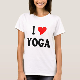 T-shirt Je coeur le yoga