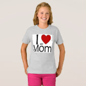 T-shirt Je Coeur Ma Chemise Maman (Devant entier)
