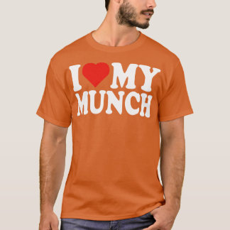 T-shirt Je Coeur Mon Munch J'Aime Mon Amant Munch Munch