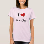 T-shirt Je Coeur T Personnalisable (Devant)