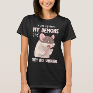 T-shirt Je combat mes démons et ils gagnent