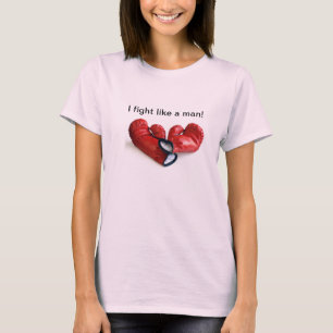 T-shirt Je combats comme un homme