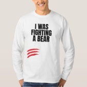 T-shirt Je Combattais Un Ours (Devant)