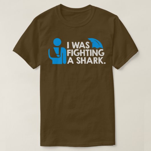 T-shirt Je combattais un requin (Design devant)