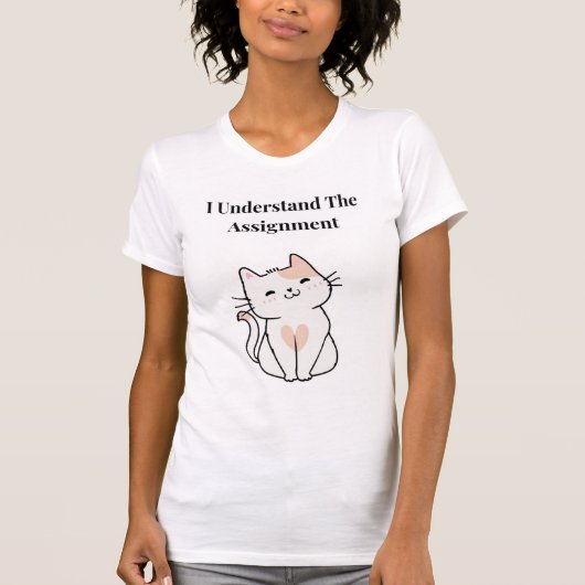 T-shirt Je comprends l'affectation (Devant)