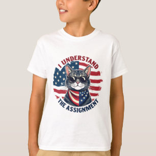 T-shirt Je comprends l'affectation Harris Walz Cat Lady