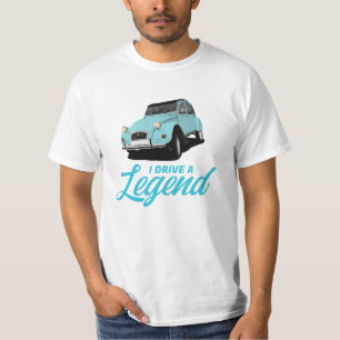 T-shirt Je conduis une légende - Citroën 2CV - en 29 cou
