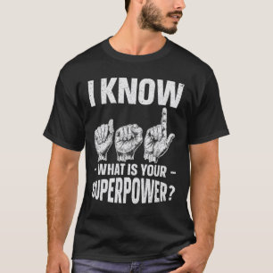 T-shirt Je connais la LSF Quel est votre signe de sensibil