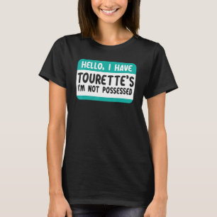 T-shirt Je Connais Le Syndrome Tourette Et Le Ruban Turquo