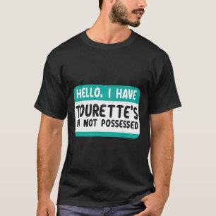 T-shirt Je Connais Le Syndrome Tourette Et Le Ruban Turquo