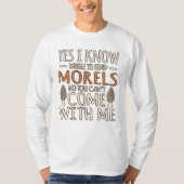 T-shirt Je Connais Morels Chasse Chasse De Champignons Myc (Devant)
