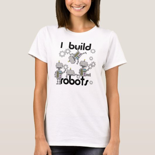 T-shirt Je construis des robots (Devant)