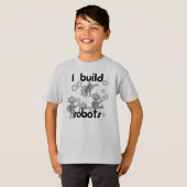 T-shirt Je construis des robots (Devant entier)