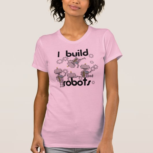 T-shirt Je construis des robots (Devant)