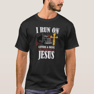 T-shirt Je Coure Sur Diesel Caffeine & Jesus Christian Tru