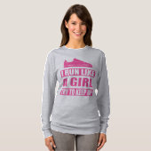 T-shirt Je cours comme une fille (Devant entier)
