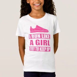 T-Shirt Je cours comme une fille
